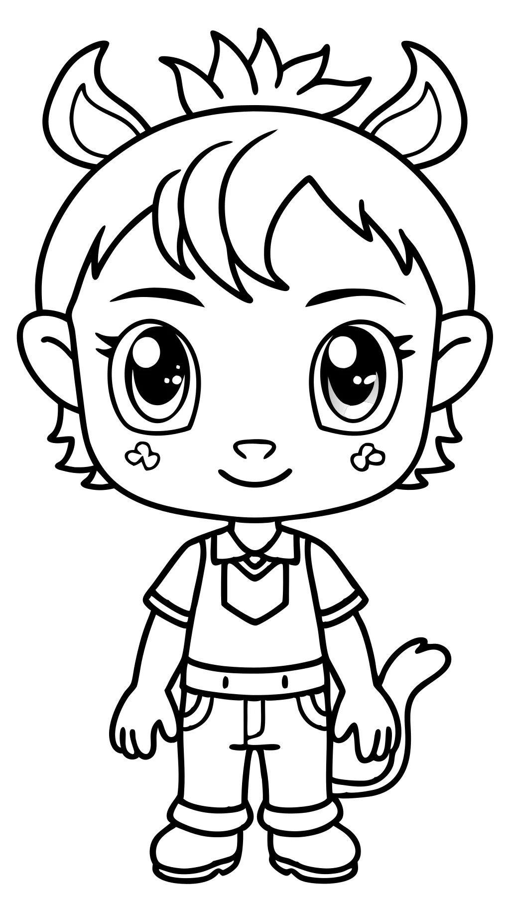 páginas para colorear chibi